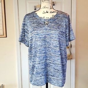 Alfred Dunner French Bistro space dye blouse